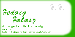 hedvig halasz business card